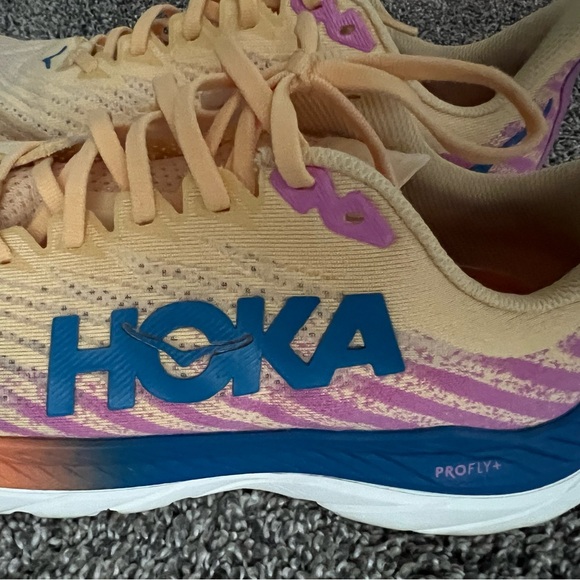 HOKA ONE Women's Mach 5 running shoes in Impala/Cyclamen light orange 10.5 - Picture 4 of 11